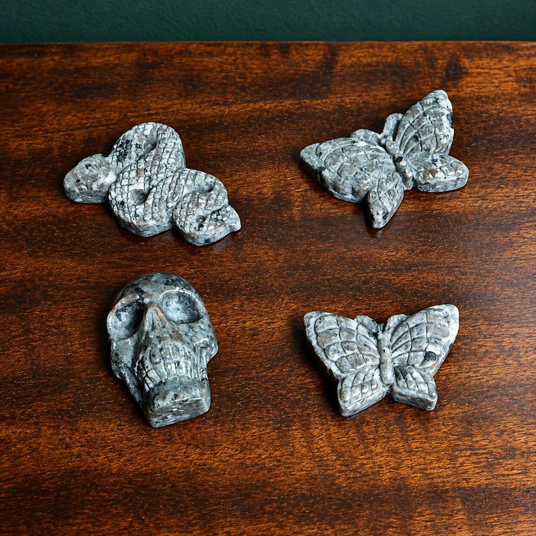 Yuperlite crystal carvings by Gaia Soul