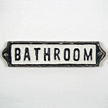 Bathroom Door Sign