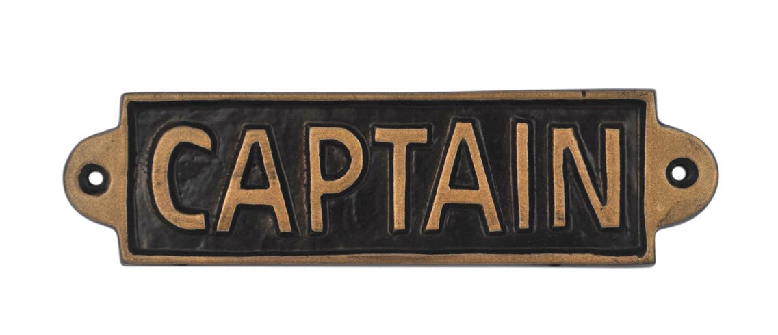 Captain - Metal Sign