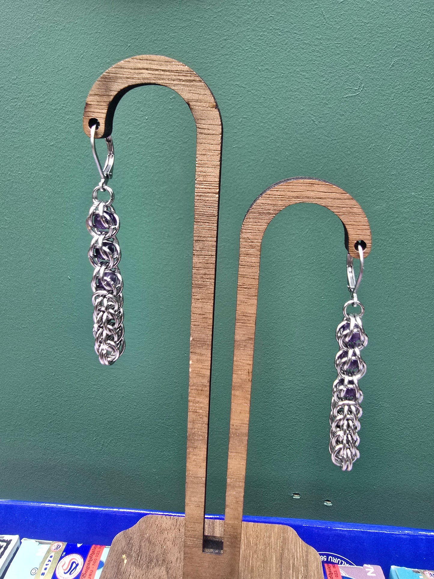 Lyra Earrings - Amethyst By Wilou Designs