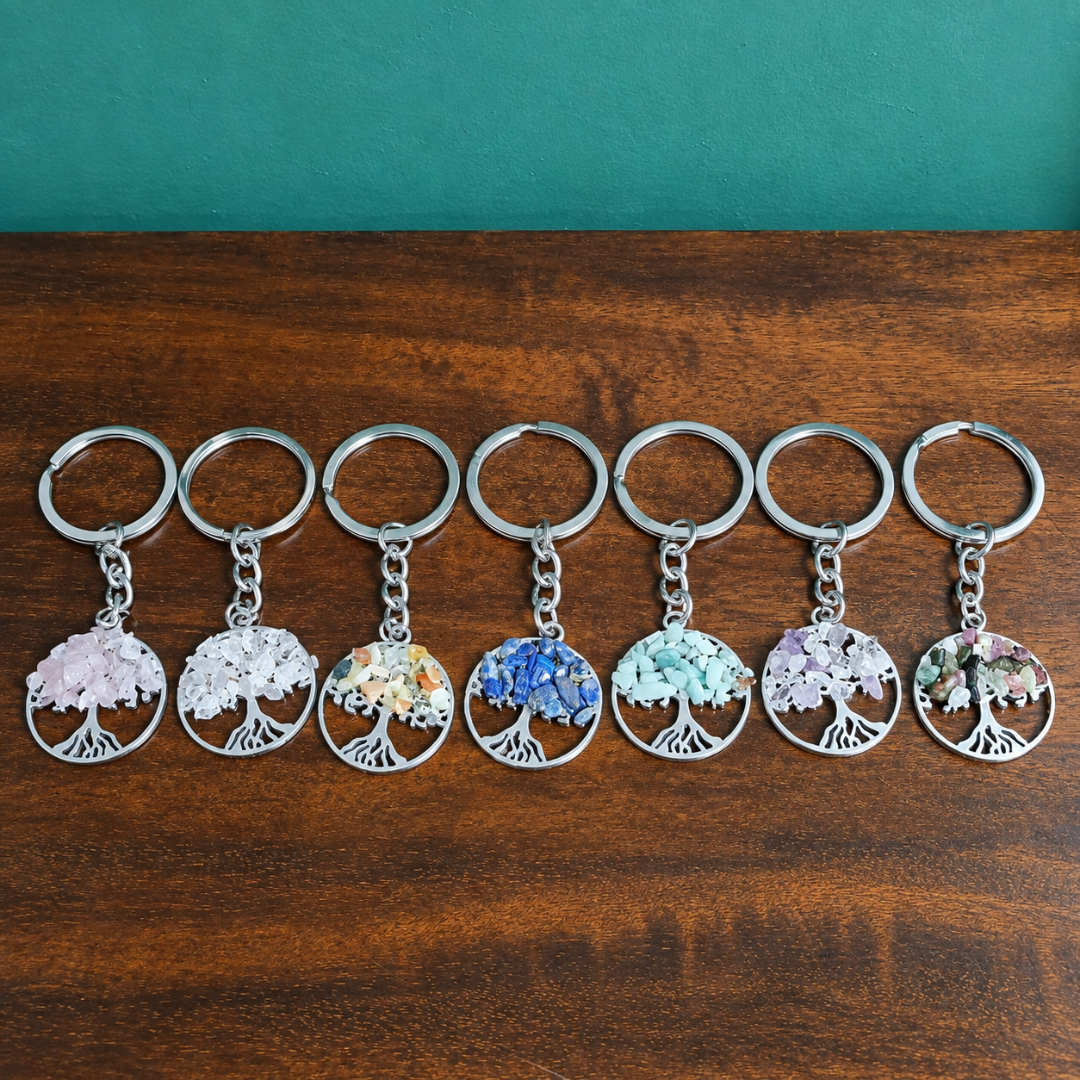 Crystal Tree of Life Key Chains by Gaia Soul