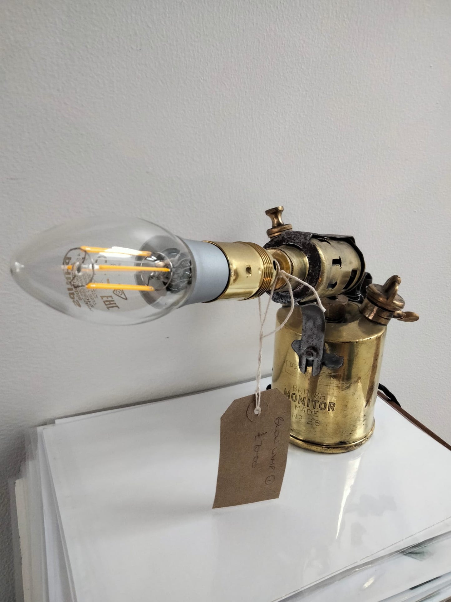 Blowtorch Lamp by Old stuff lighting