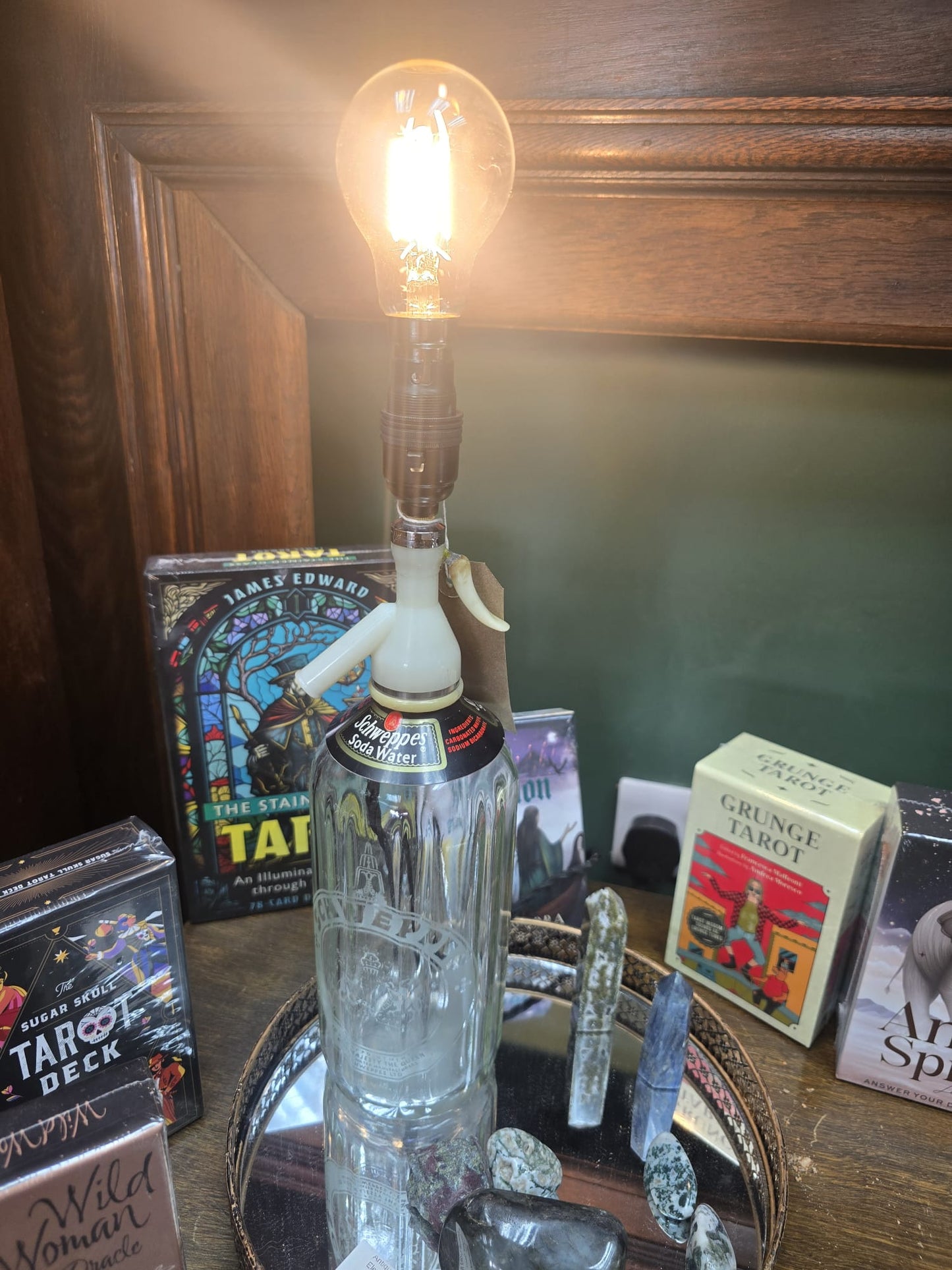 Schweppes soda Syphon lamp
