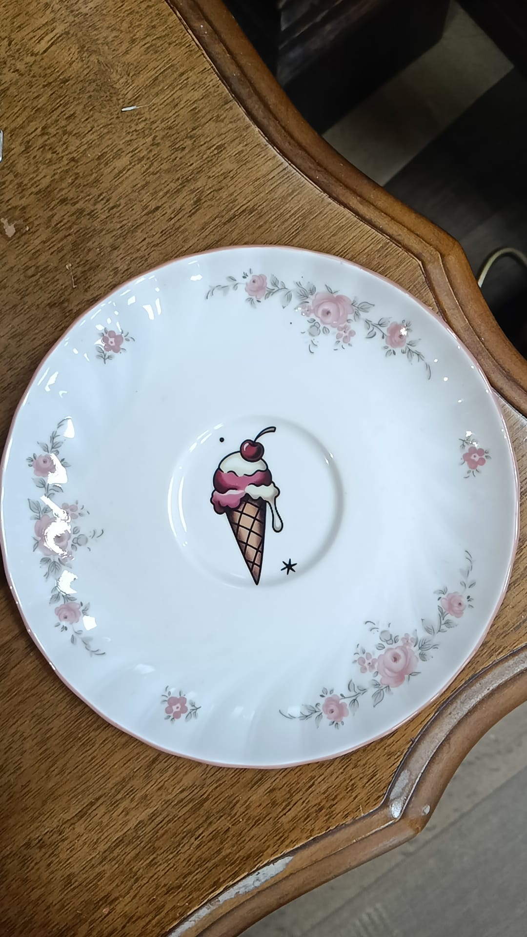 Ice cream plate by Hollow House Emporium