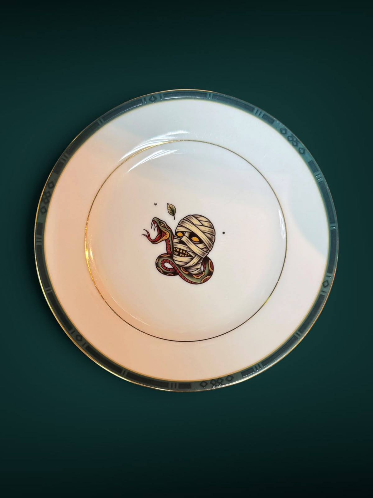 Mummy Snake plate by Hollow House Emporium