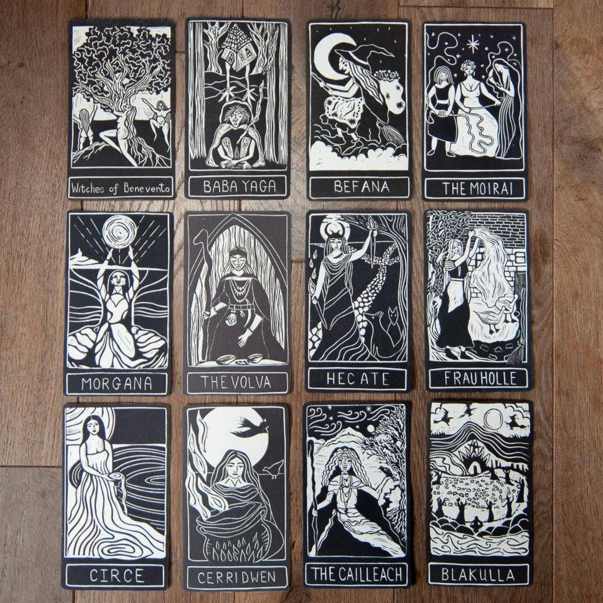 APHRODITE ALTAR CARD| linocut design