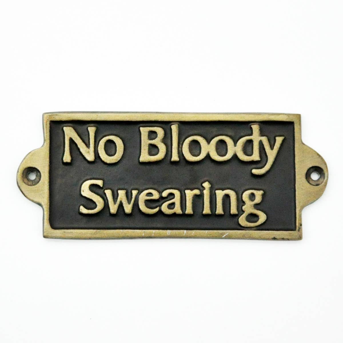 No Bloody Swearing - Metal Sign