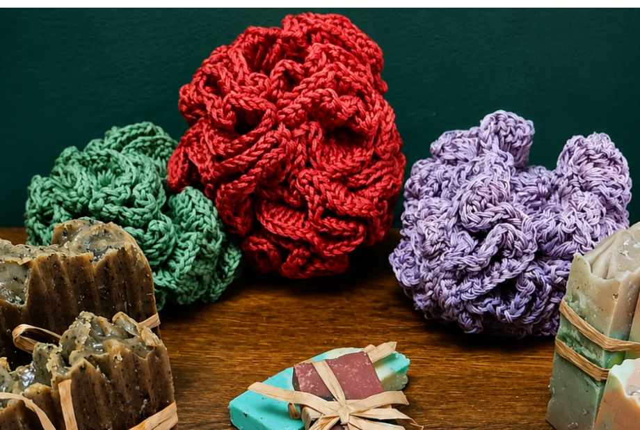 Hand-Crocheted Shower Puff - by Siscia Selfcare