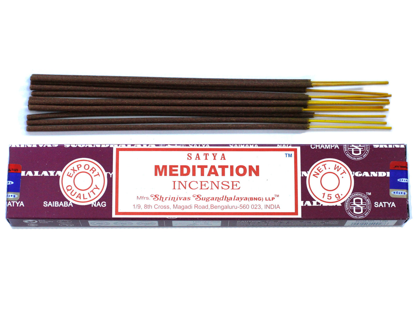 Satya Meditation Incense Sticks – 15g Pack