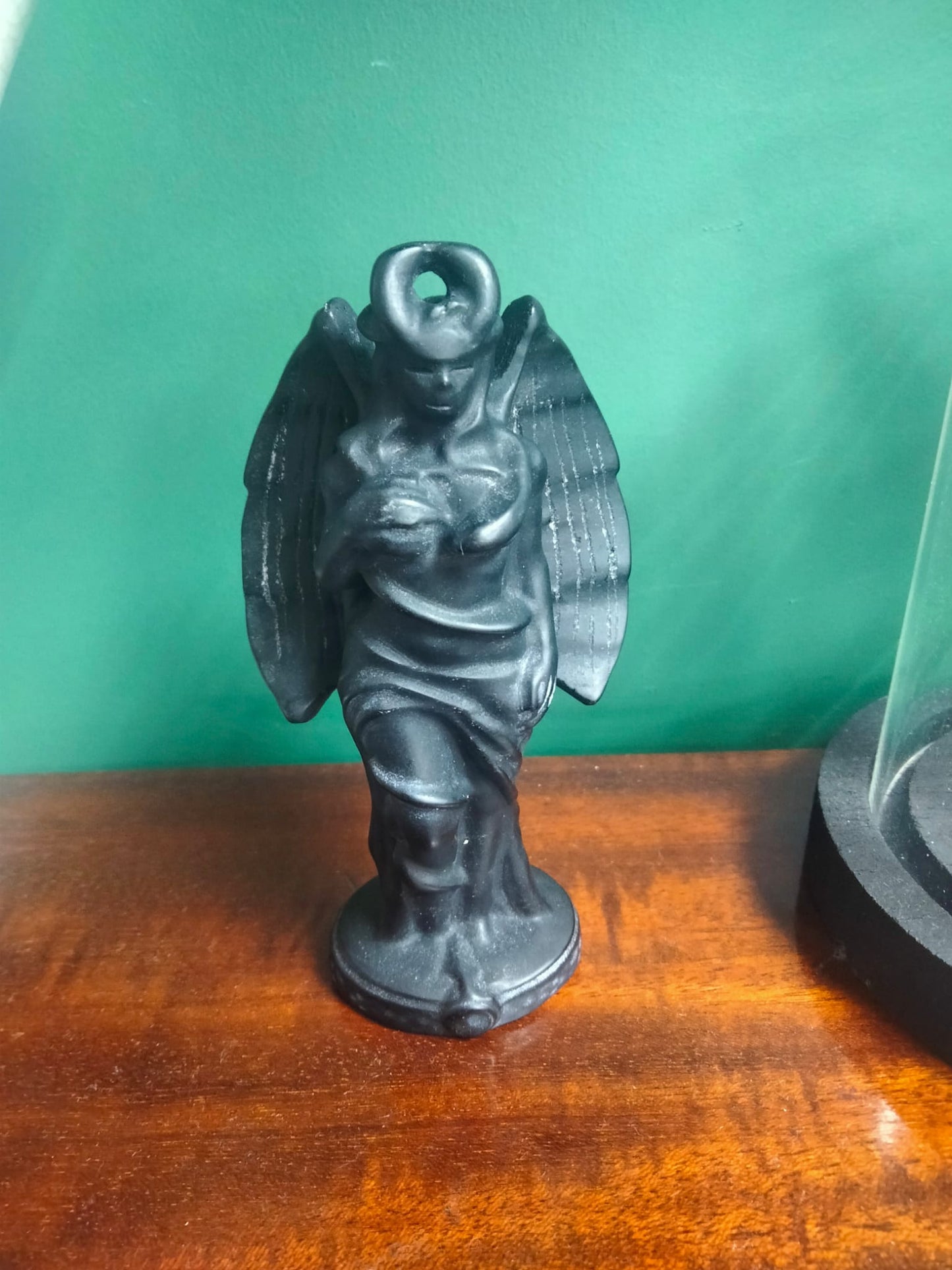 Carved Lilith figure Obsidian