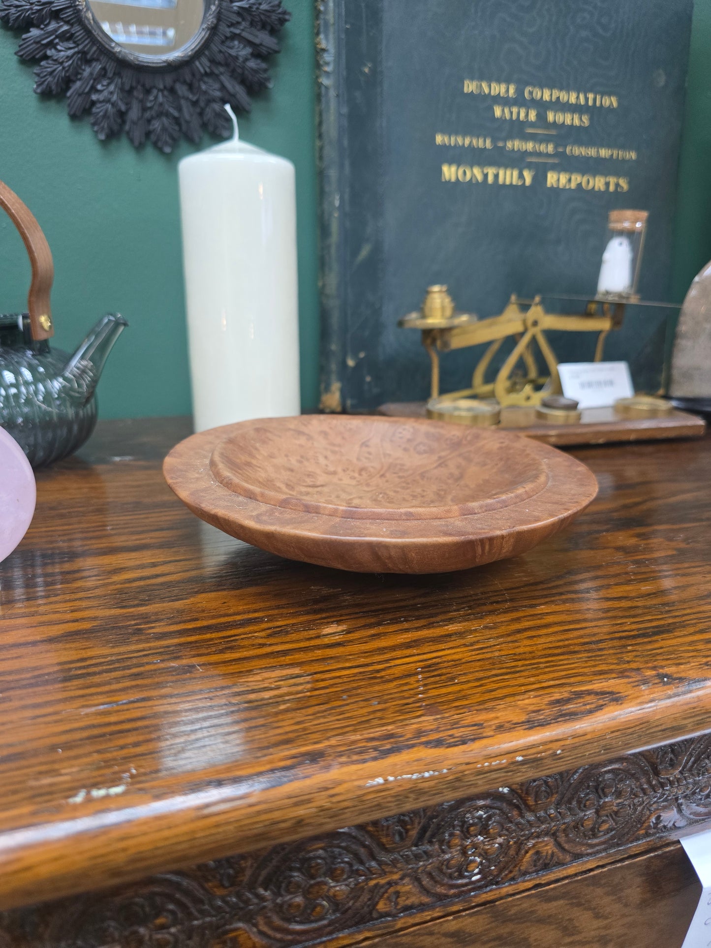 Hand Turned Wooden Bowl - Maple Burl