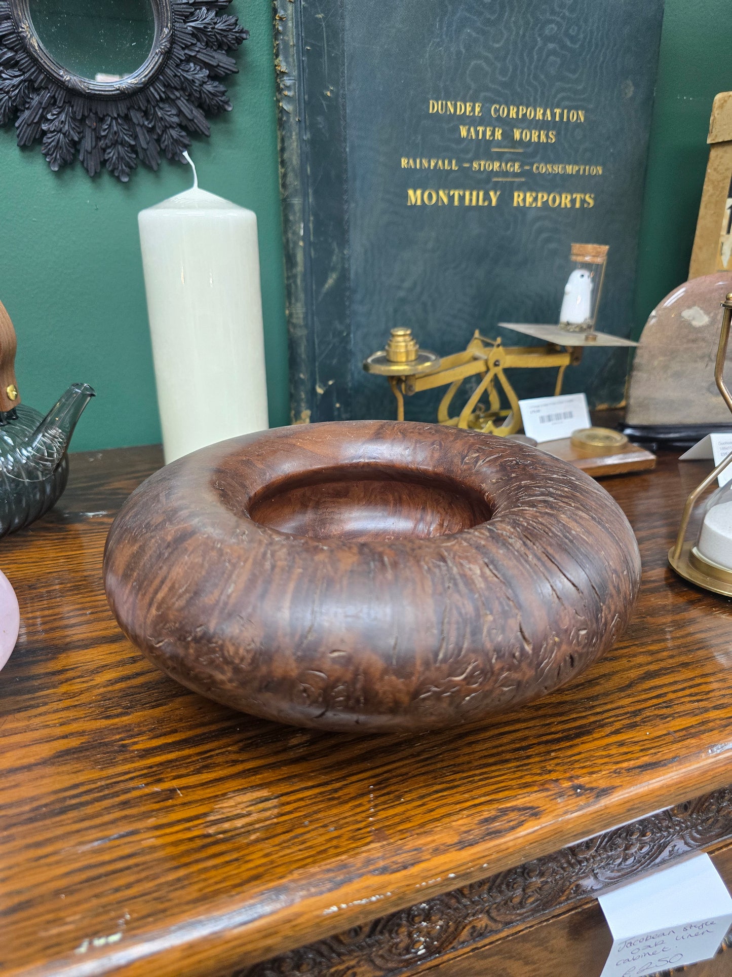 Hand Turned Wooden bowl - Jarrah Burr