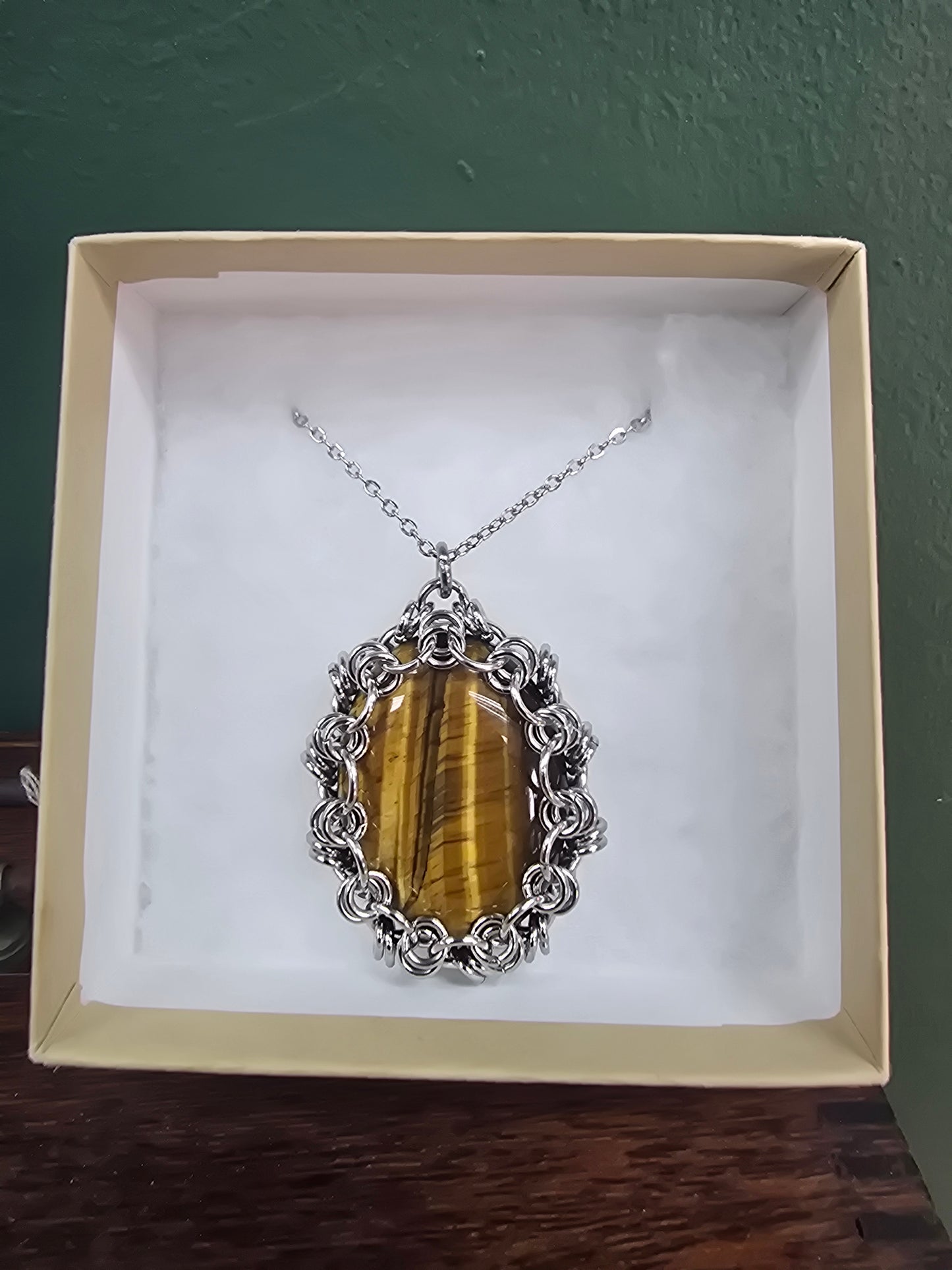 Nova Necklace - Tiger's Eye by Wilou Designs