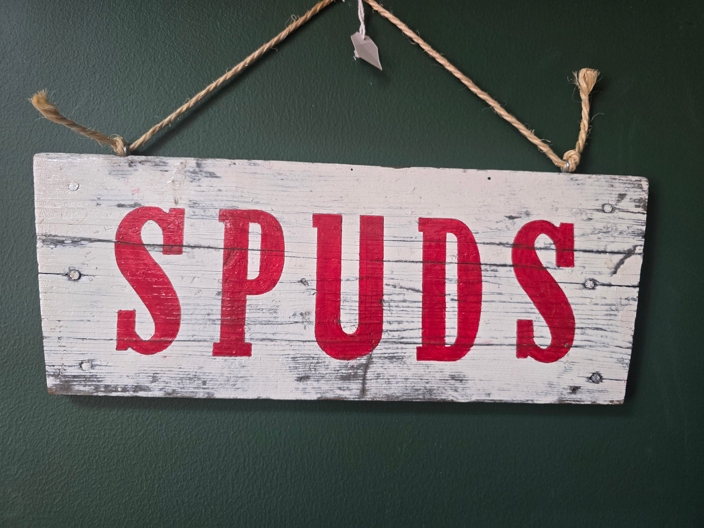 Spuds sign by Bongo Jesus