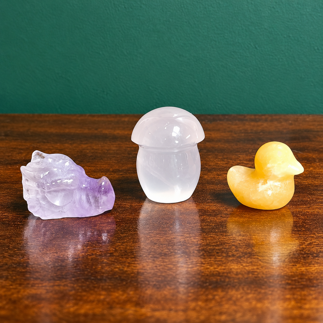 Assorted Carved crystals