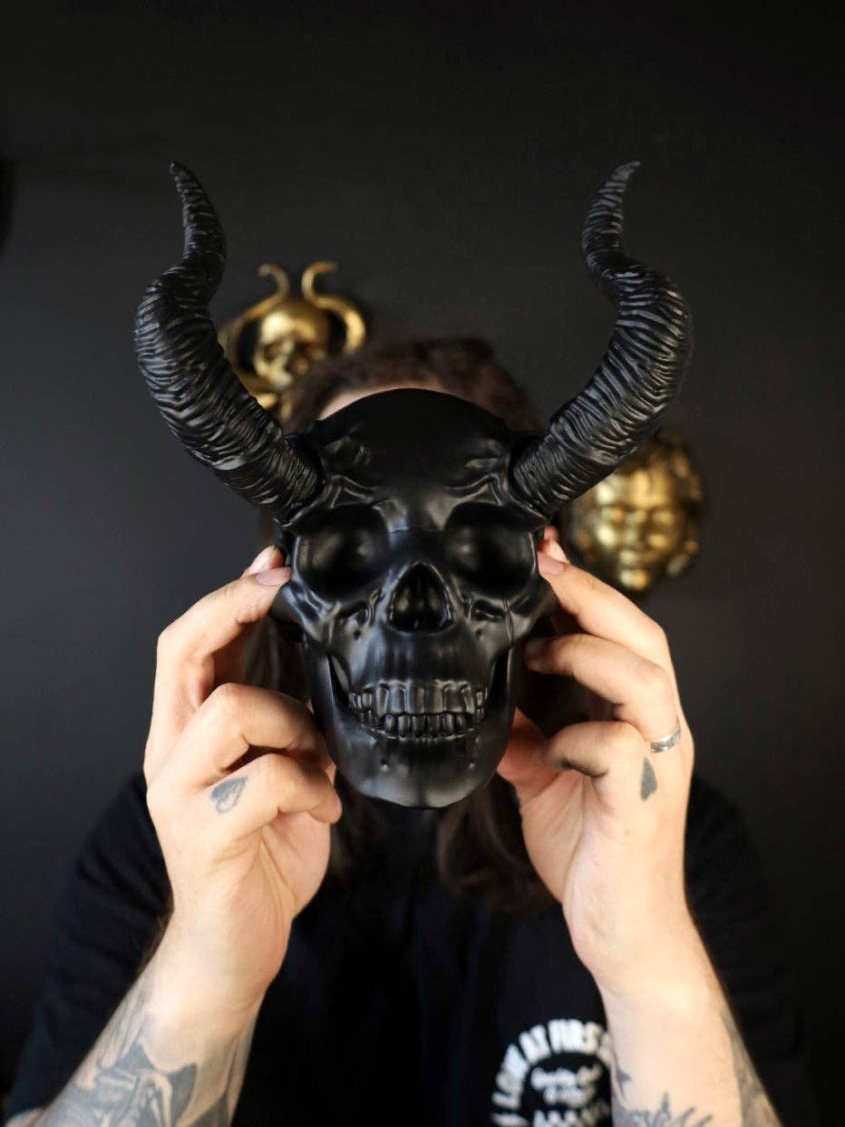 Horned Skull Wall Hanging