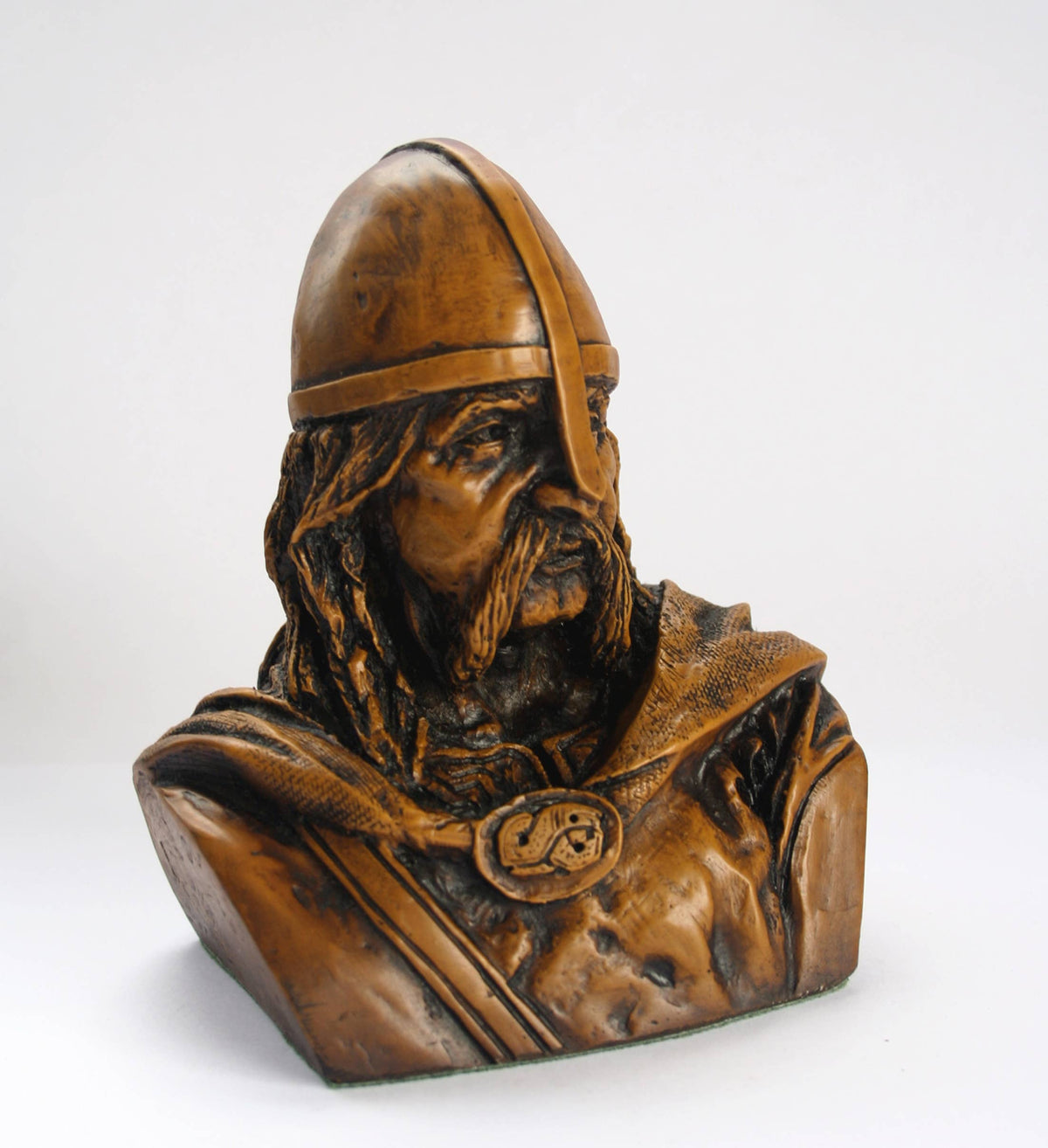 Viking Warrior Bust - Reproduction Carving - Pagan Warrior.