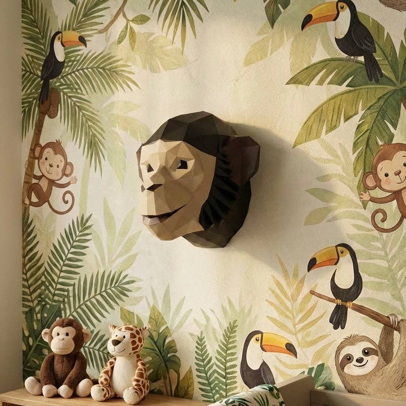 Origami Monkey Head