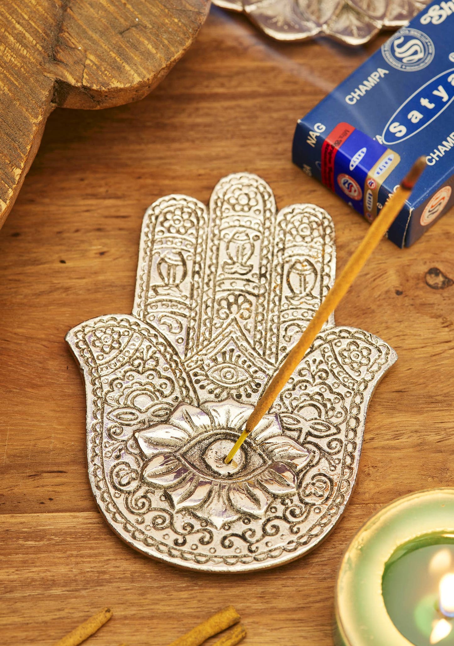 Hamsa Incense Holder - Flat