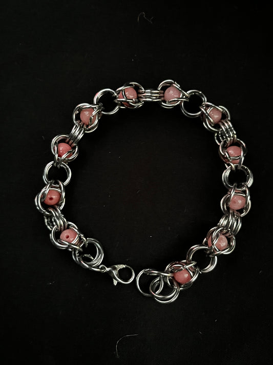 Lyra bracelet - Rhodonite by Wilou Designs