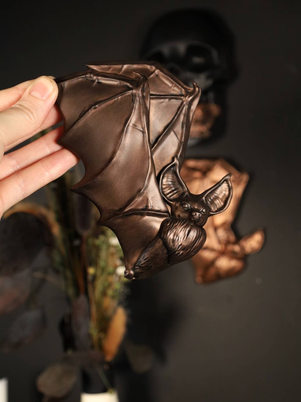 Bat Wall Hanging Right Face Gold