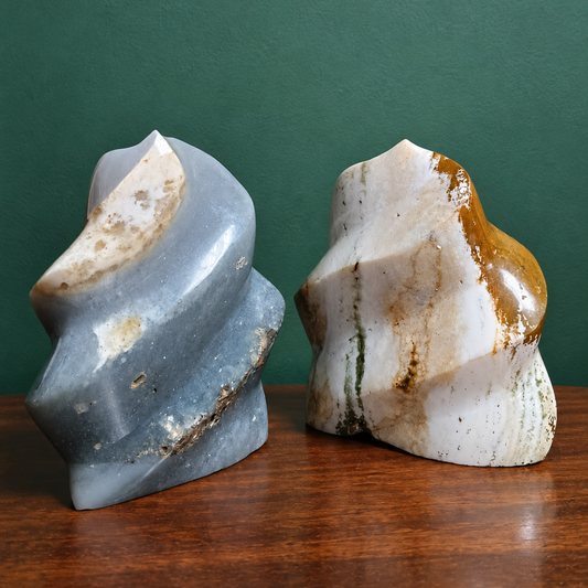 Carved Flame Crystals by Gaia Soul