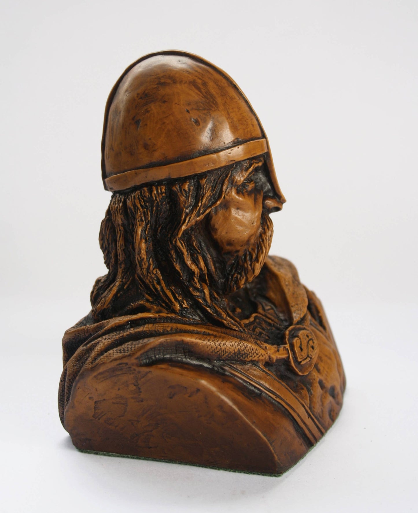 Viking Warrior Bust - Reproduction Carving - Pagan Warrior.