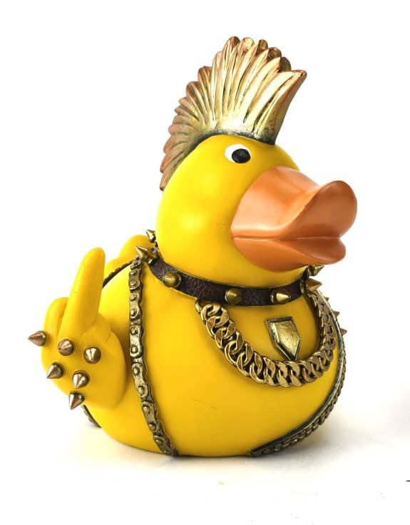 "Rubber Rocker" Rubber Duck Ornament