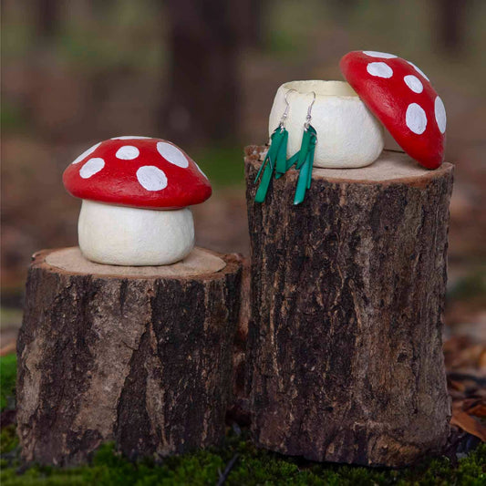 Mushroom Sawdust Trinket Pot