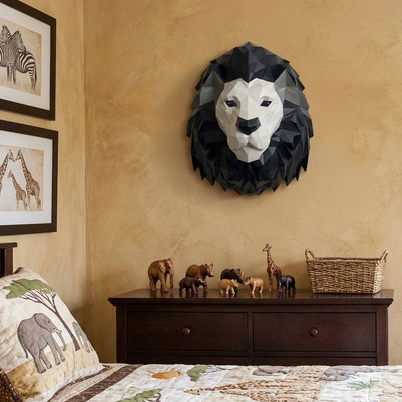 Origami Lion Head