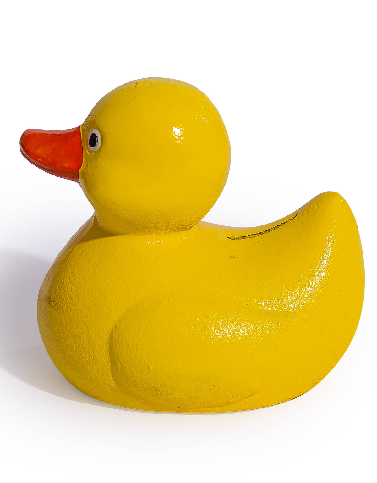 Cast Iron Yellow Duck Coin Bank