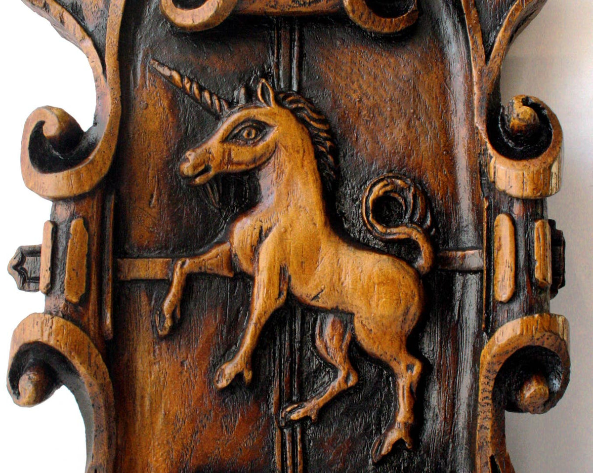 Mythical Unicorn - Reproduction Medieval Cathedral Carving
