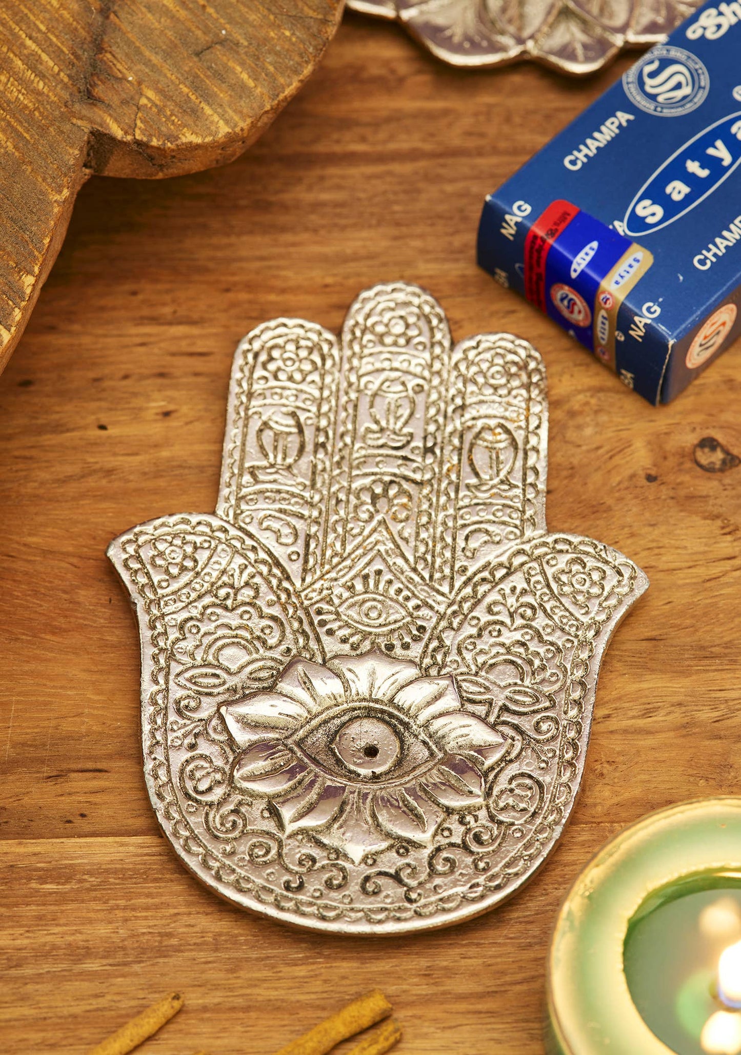 Hamsa Incense Holder - Flat