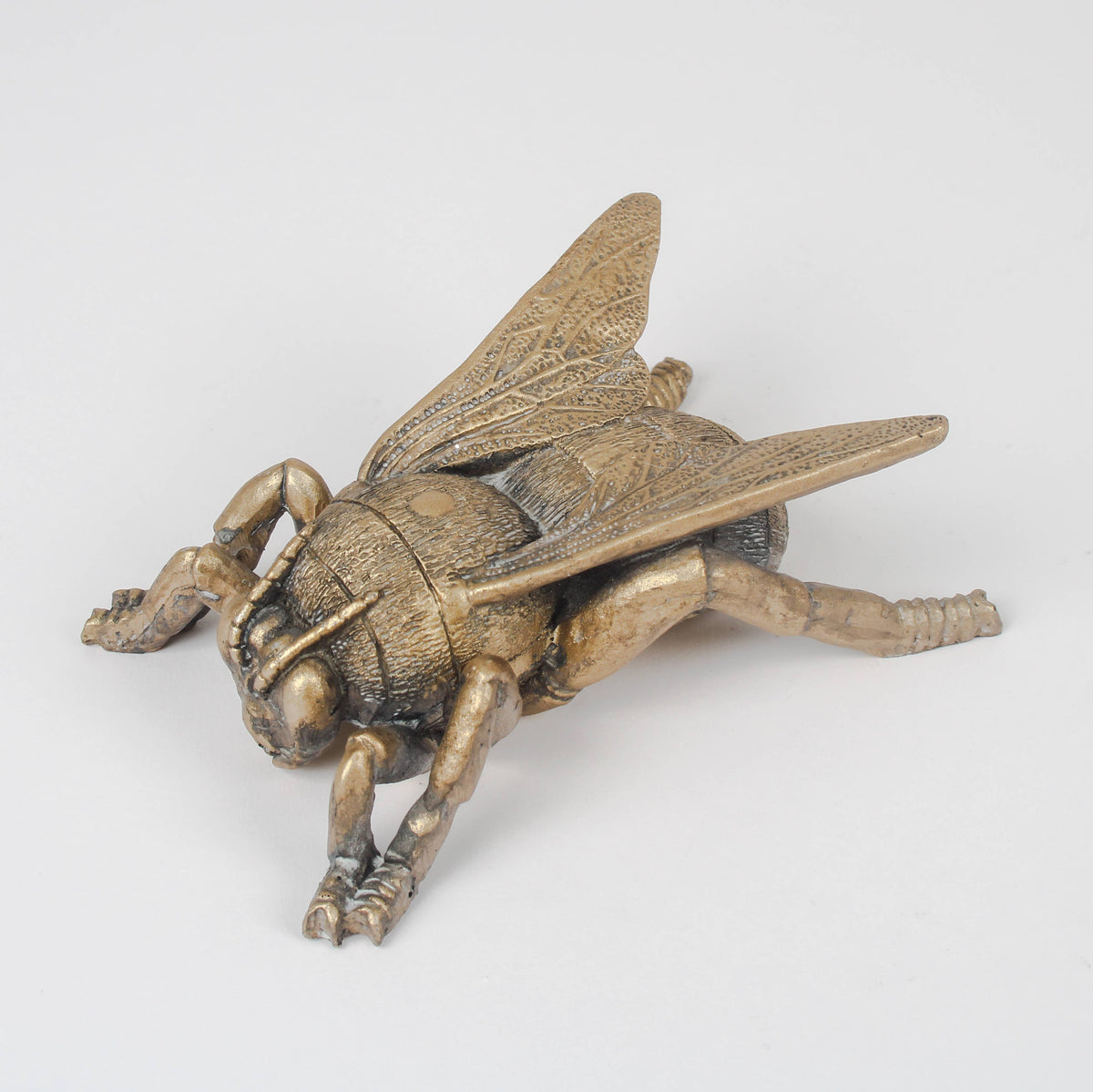 Fly on the wall - gold wall sculpture