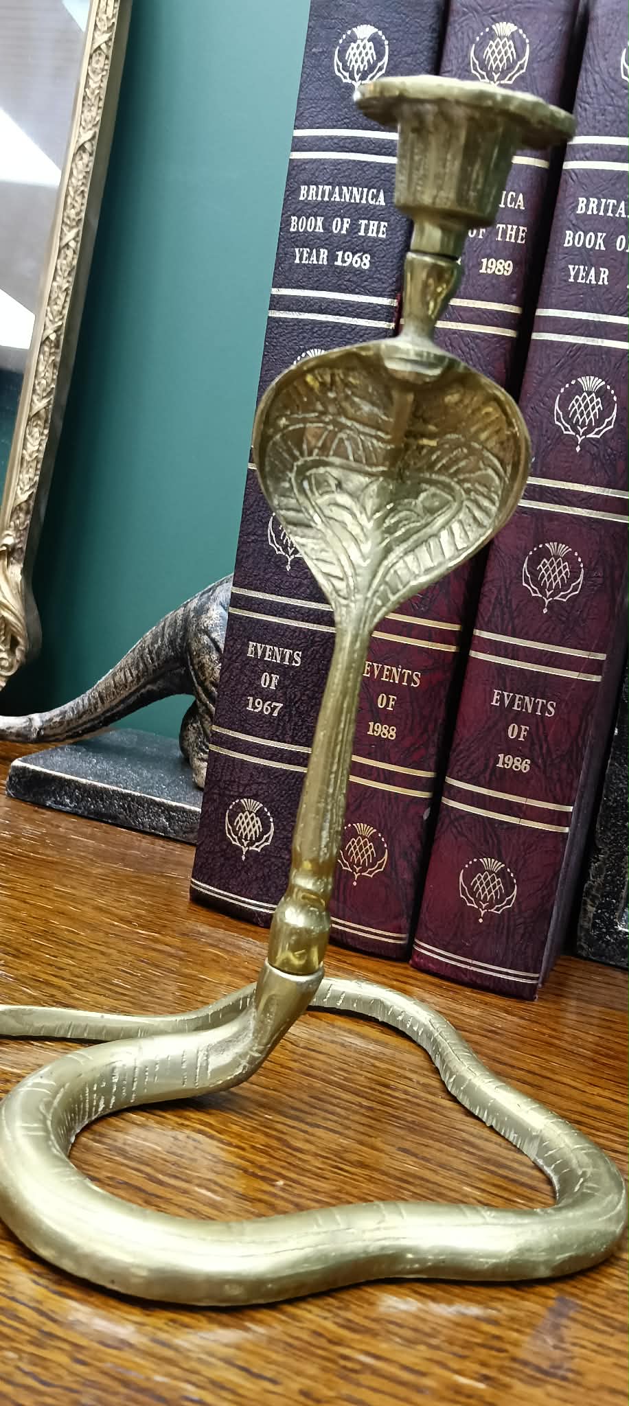 Vintage Brass Cobra Candle Stick