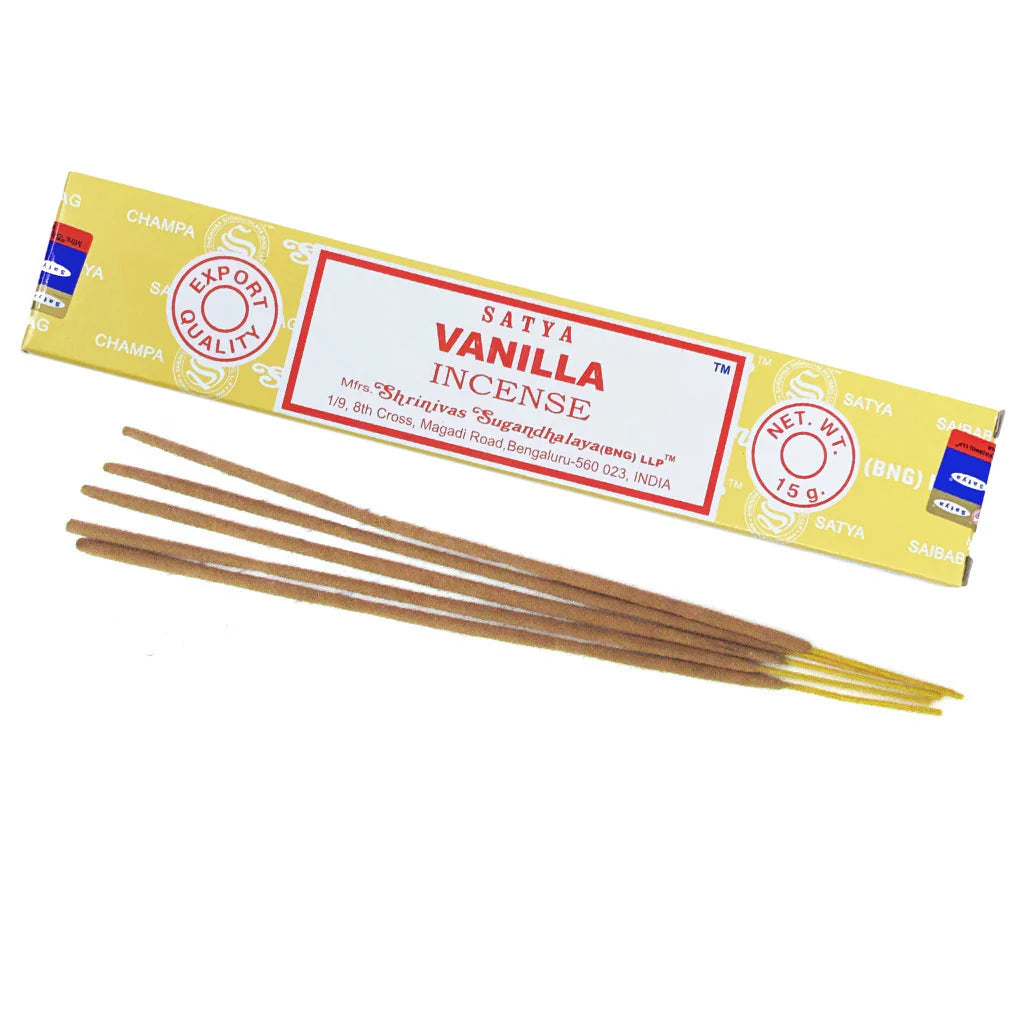 Satya Vanilla Incense Sticks – 15g Pack
