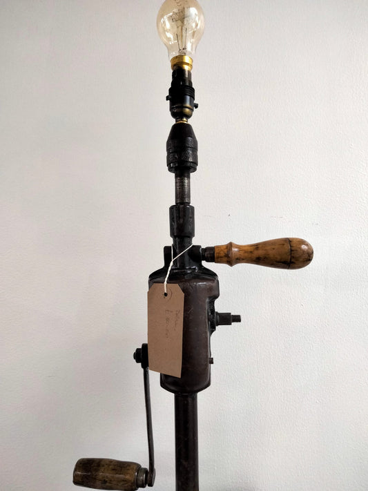 Manual Drill Lamp By Old stuff lighting