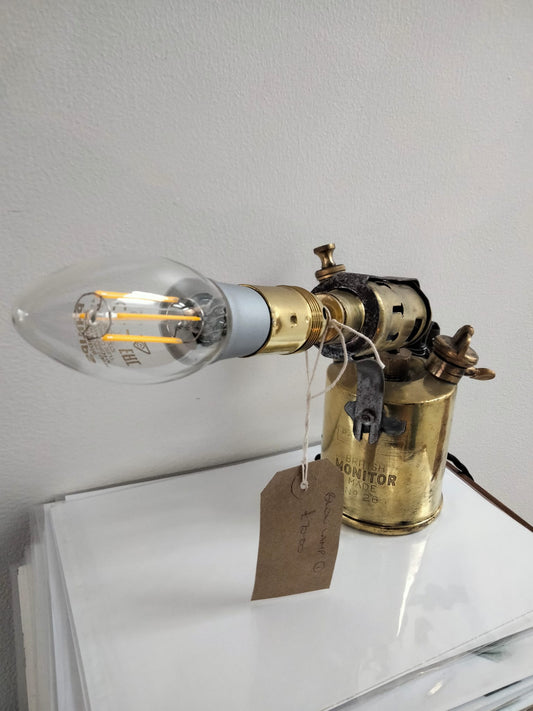 Blowtorch Lamp by Old stuff lighting