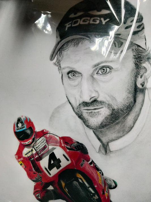 Carl Foggy print A4 unframed by Becky Hodkin