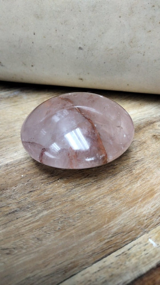 Hematoid Quartz Palm Stone (Fire Quartz)