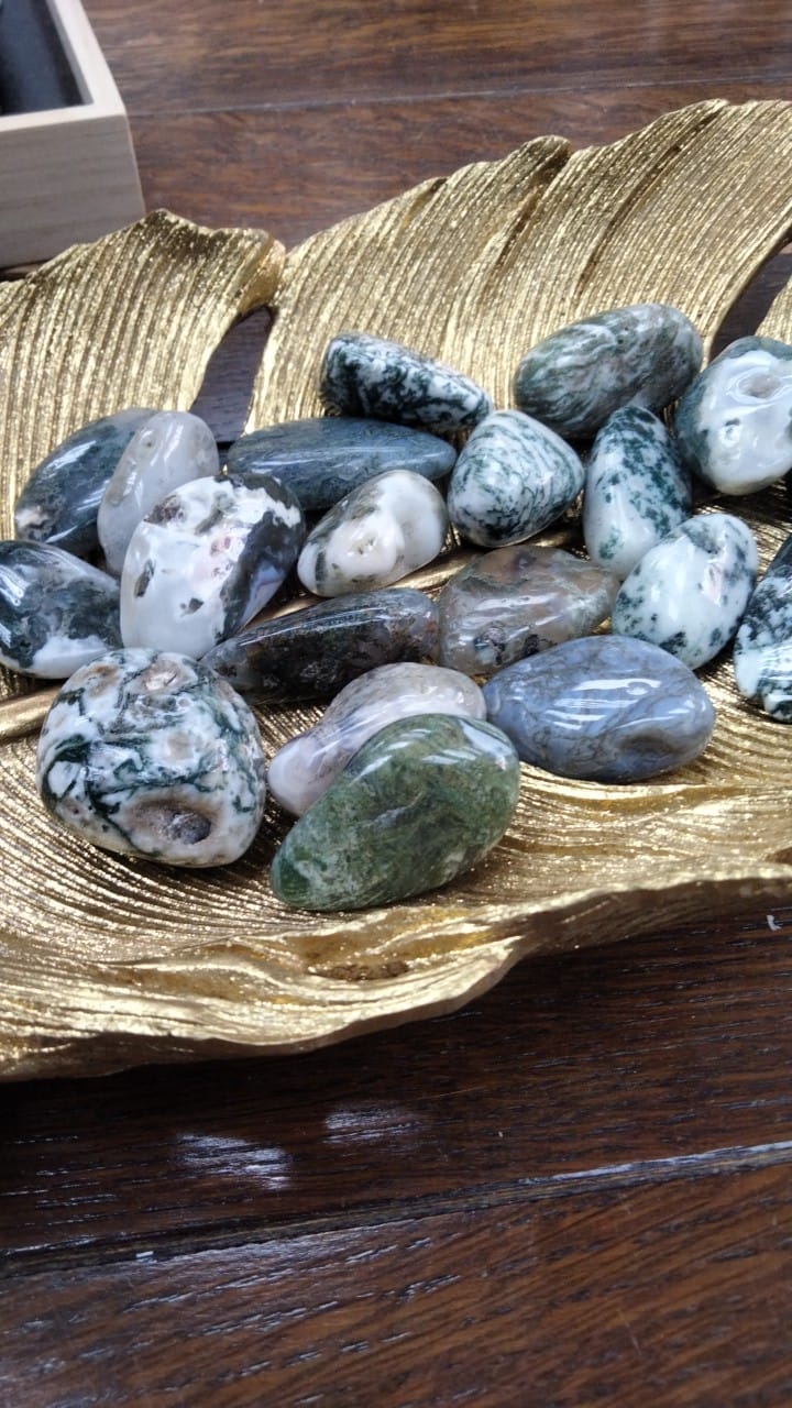 Moss Agate Tumblestones