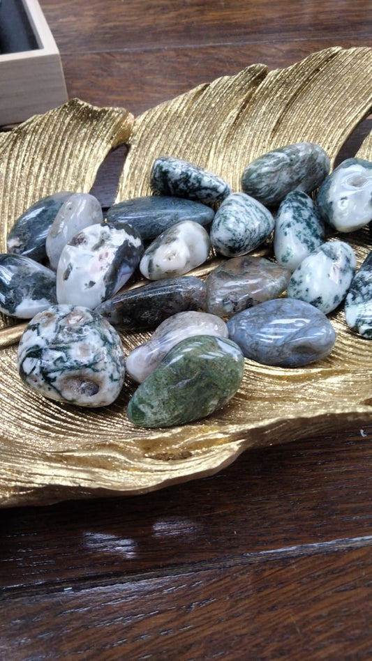 Moss Agate Tumblestones