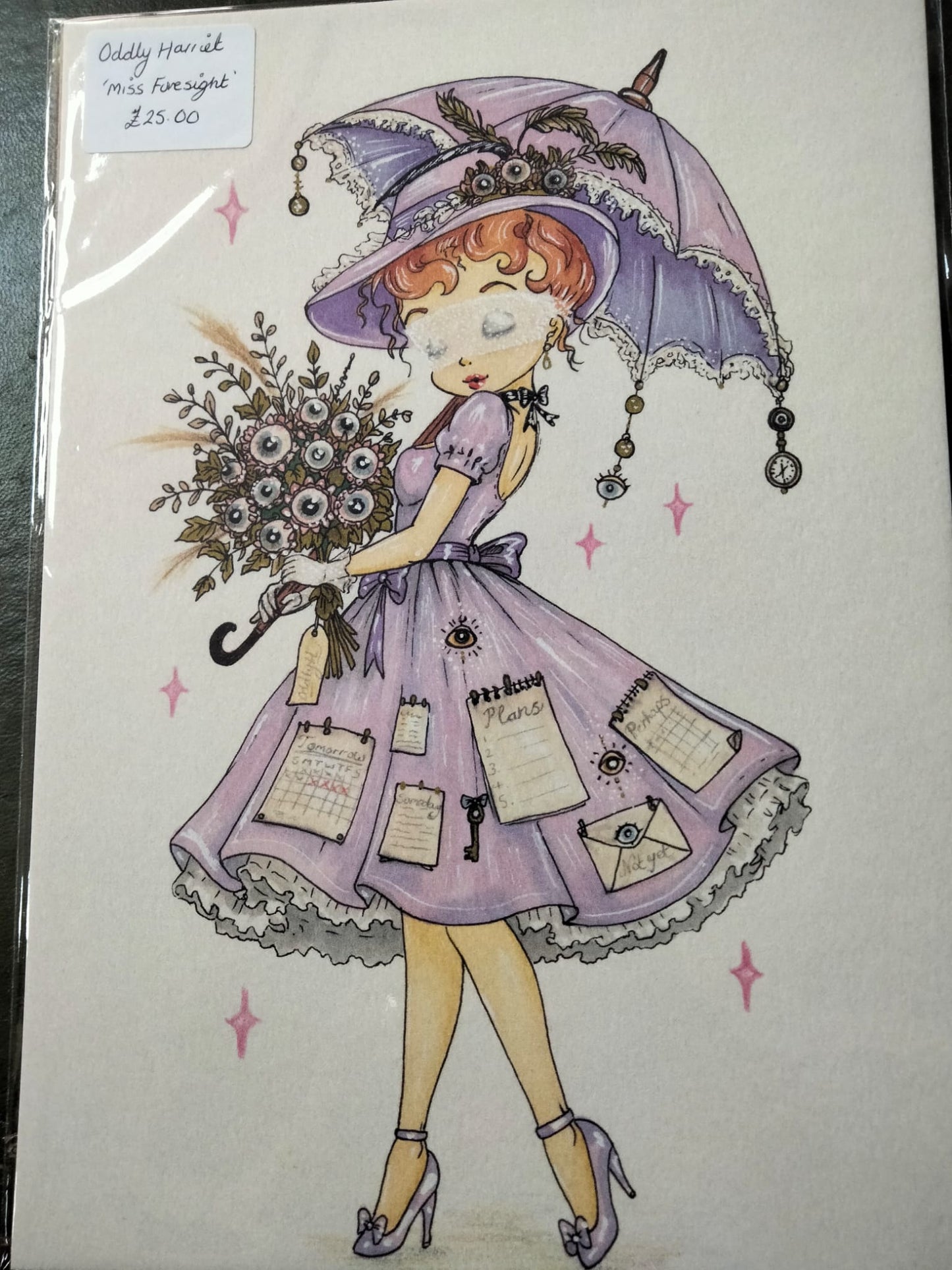 Oddly Harriet 'Miss foresight' Art print