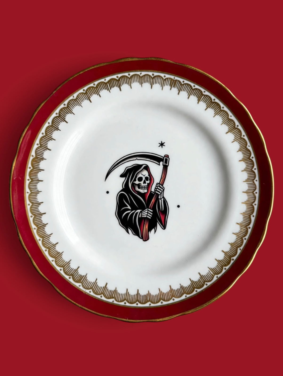 Grim Reaper Plate by Hollow House Emporium