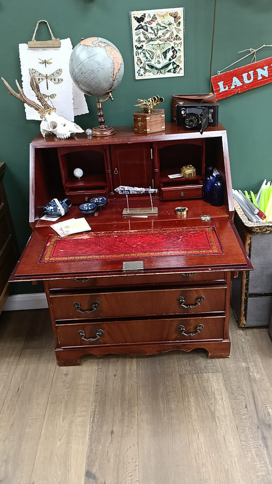 Vintage Bureau Desk with Drop Front