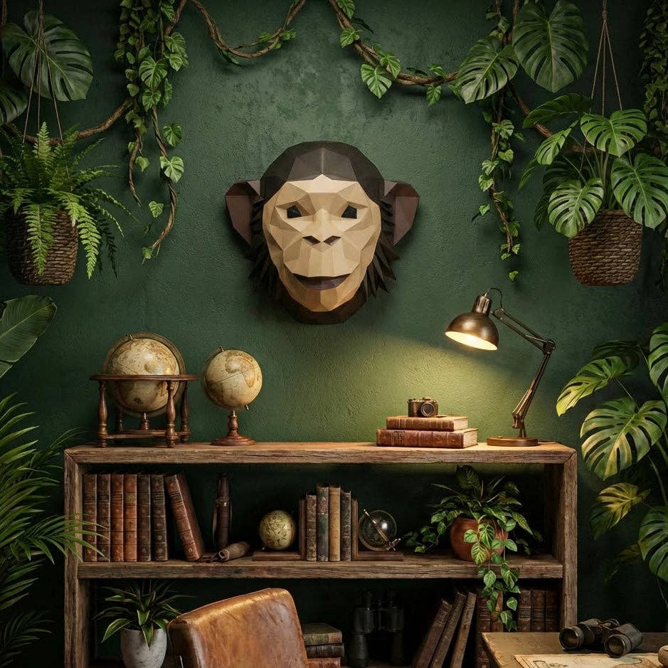 Origami Monkey Head