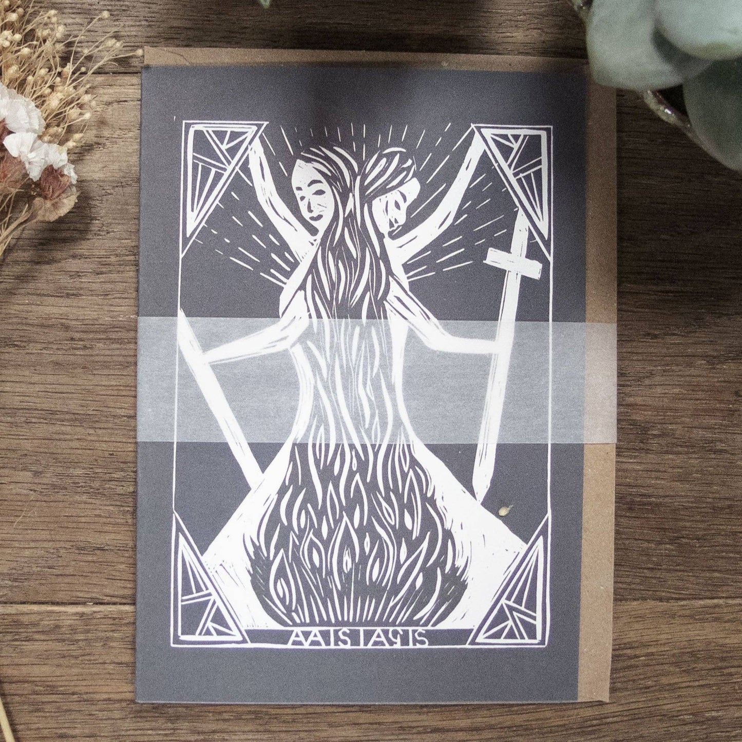 WARRIOR GODDESS | THE ALAISIAGAE | Greeting card