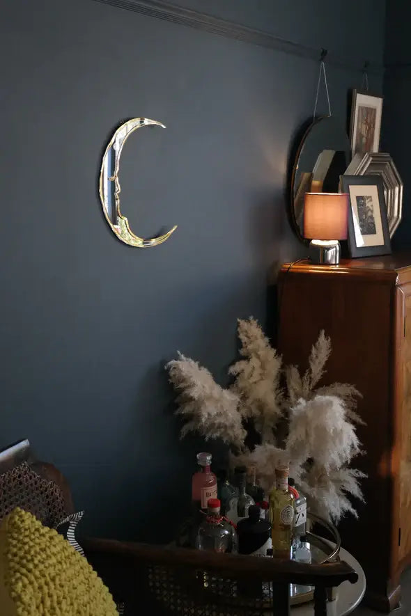 Moon Wall Mirror Shatterproof Acrylic