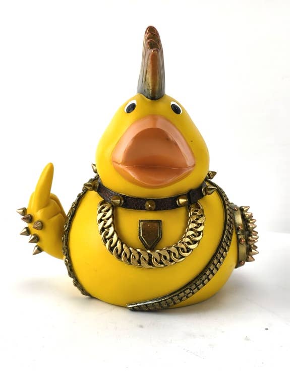 "Rubber Rocker" Rubber Duck Ornament