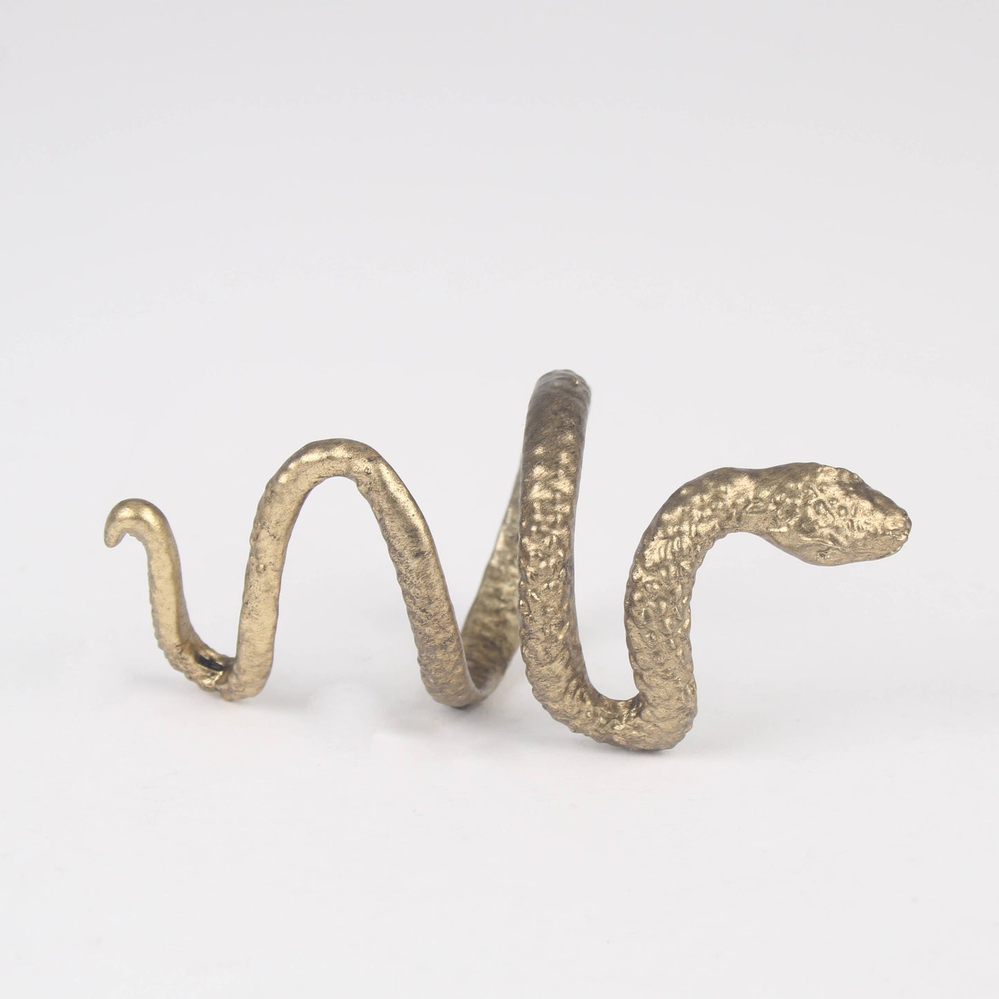 Brass Snake Napkin Ring - Gothic Serpent Table Decor